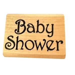 Baby Shower Unbranded Large Rubber Stamp